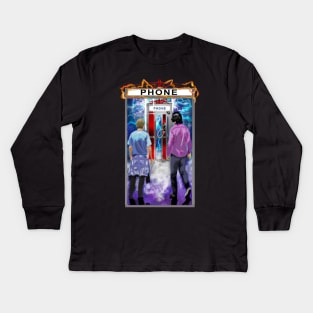 Bill & Ted Face The Music Phone Booth Kids Long Sleeve T-Shirt